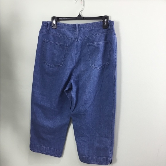 LIZ Claiborne First Issue size 12 light denim jean Capri - Picture 3 of 16